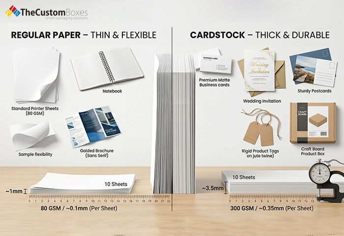 Difference Between Cardstock and Paper