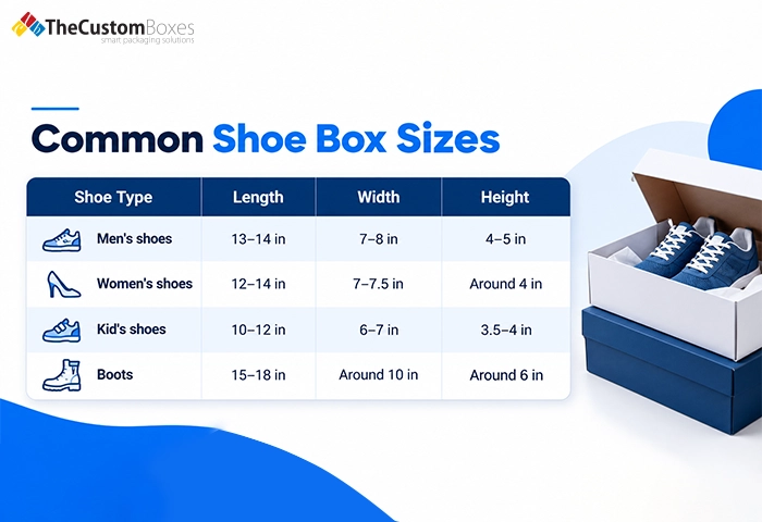 Standard shoe box sizes
